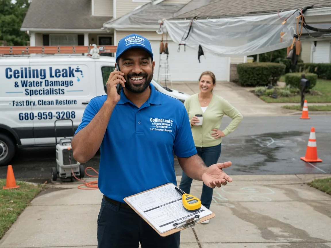 Ceiling Leak Cleanup Maxwell, TX FAQs